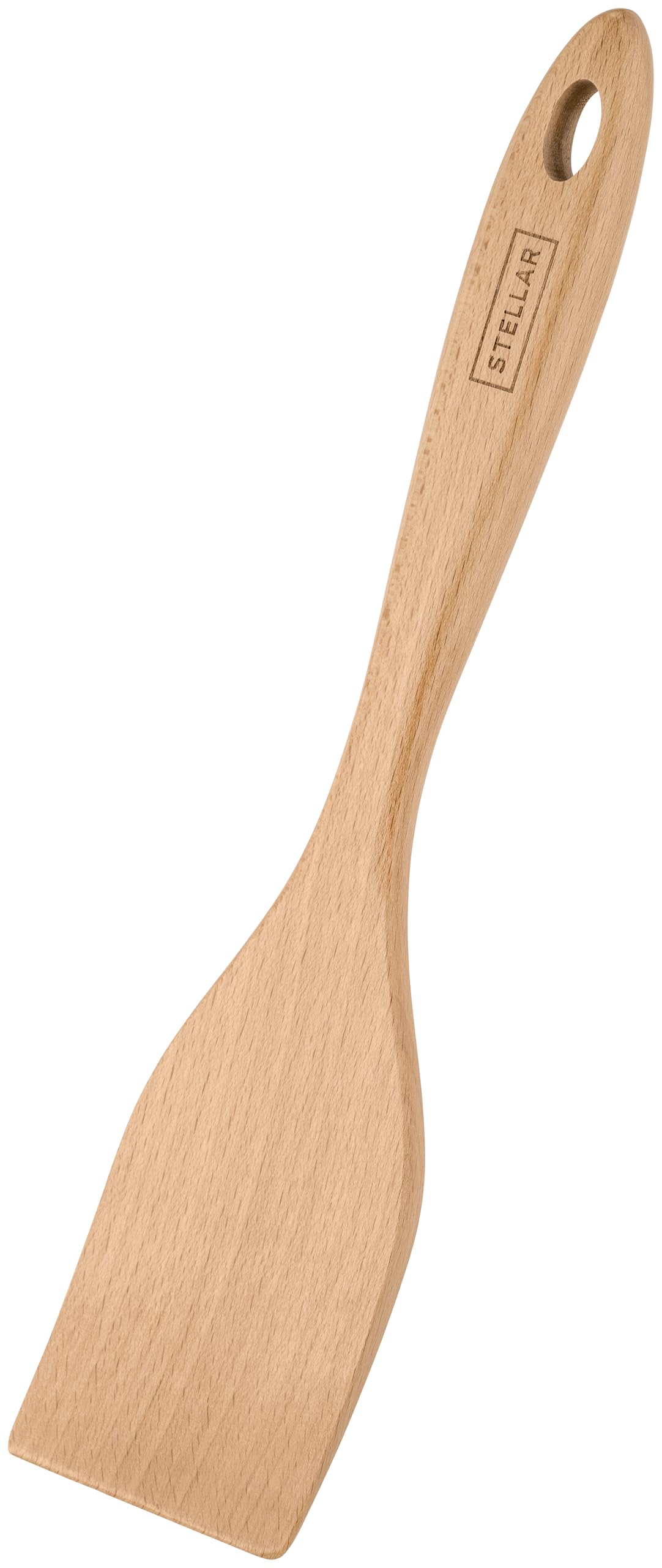 Stellar Beige Beech Tools Turner, Safe For Non-Stick Pans, Solid Beech Wood