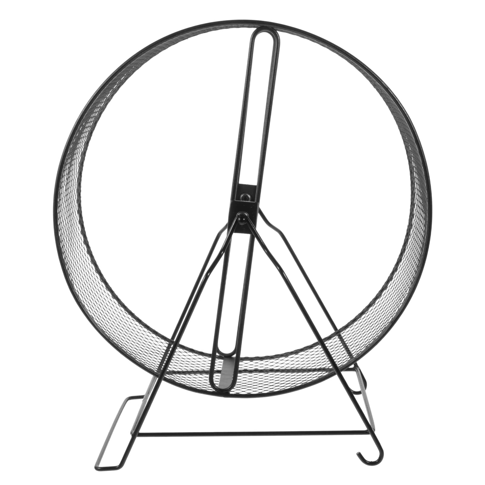 VILLCASE Hamster Running Wheel, Wire Mesh Hamster/Gerbil Wheel Toy with Rack for Small Animals ? Black? 21 ?