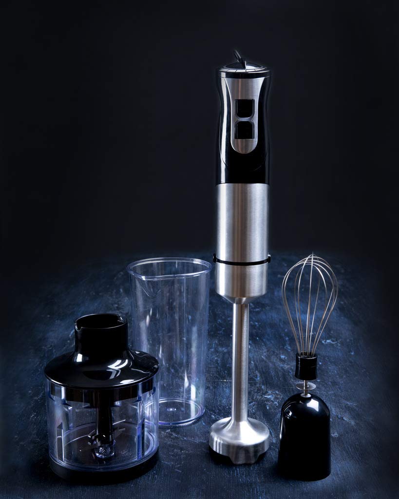 Gastronoma 18210001 - Batidora de mano de 1000 W, 3 en 1, perfecta para mezclar salsas y sopas, rápida y eficiente