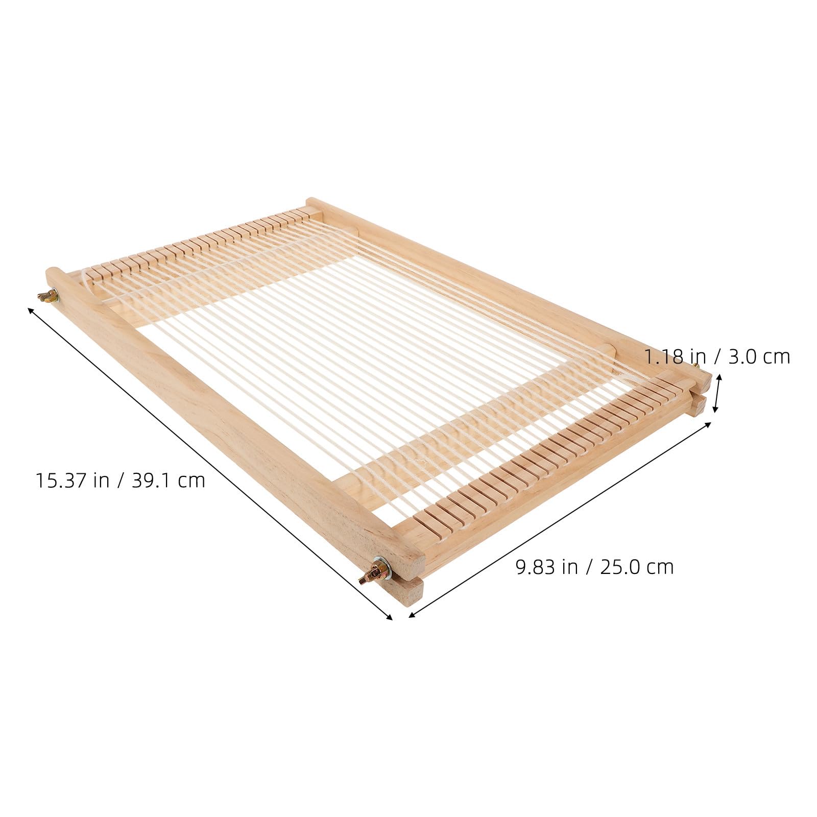 TOYANDONA Telar Manual de Madera para Tapiz de Pared, Fácil Ensamblaje y Operación Simple, Kit de Bricolaje para Niños y Jóvenes en Manualidades Color Aleatorio