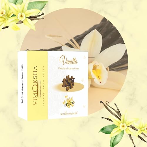 Miniatura 5 de Heavenly Dhoop Conos Combo 120 piezas  Paquete de 2  Aromas divinos - Incienso y vainilla  Aromaterapia extendida  Eleva tu experiencia de yoga y