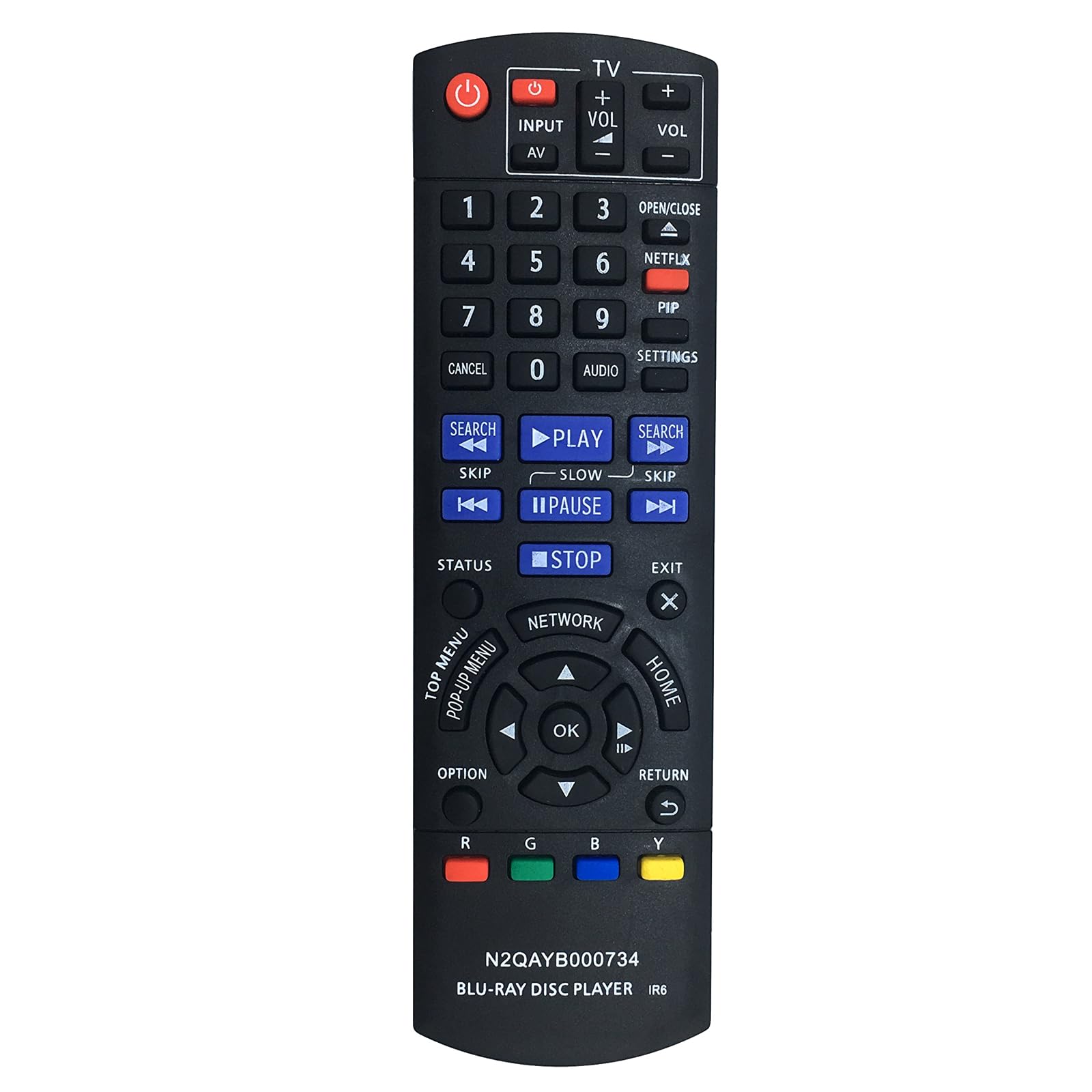 N2QAYB000874 交換用リモコン パナソニック ブルーレイDVDプレーヤー DMP-BDT330 DMP-BDT230 DMP-BDT225 DMPBDT330 DMPBDT230 DMPBDT225用 Amazon.com: New N2QAYB000874 Replace Remote fit for