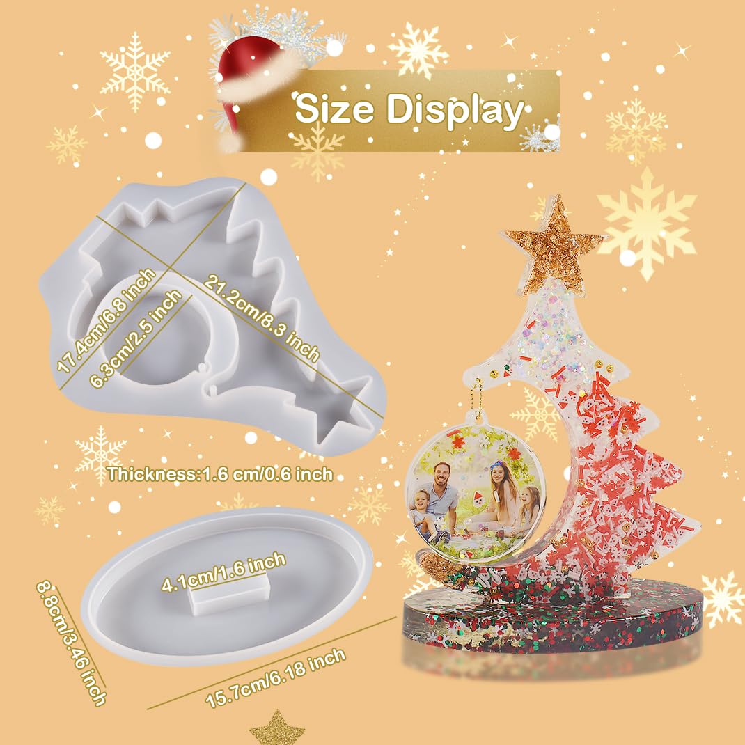 Moldes Resina Epoxi Wehous - Moldes De Resina Para Marco De Fotos, Molde Grande Molde Silicona Arbol Navidad