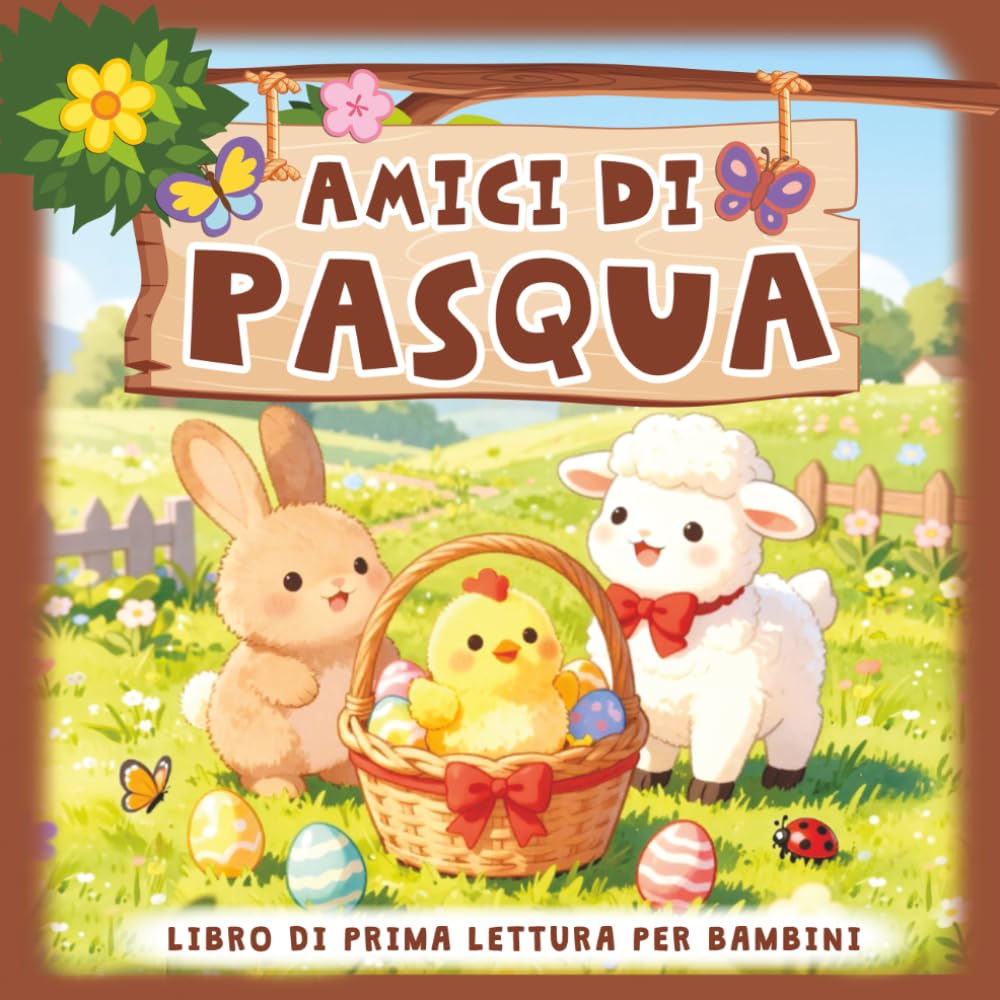 Amici di Pasqua Libro di Prima Lettura per Bambini: Storie Brevi e Dolci in Stampatello Maiuscolo, su Relazioni e Autostima, per Imparare a Leggere e Capire se Stessi e gli Altri
