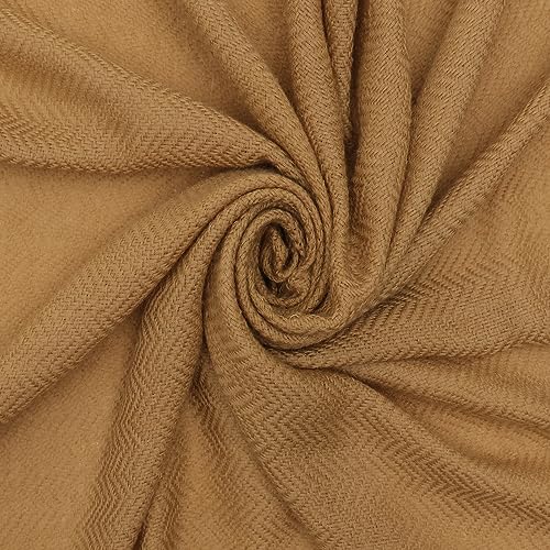100% PURE CASHMERE 2PLY SCARF/STOLE, HERRINGBONE SUPER SOFT, THICK, LIGHTWEIGHT, PASHMINA4