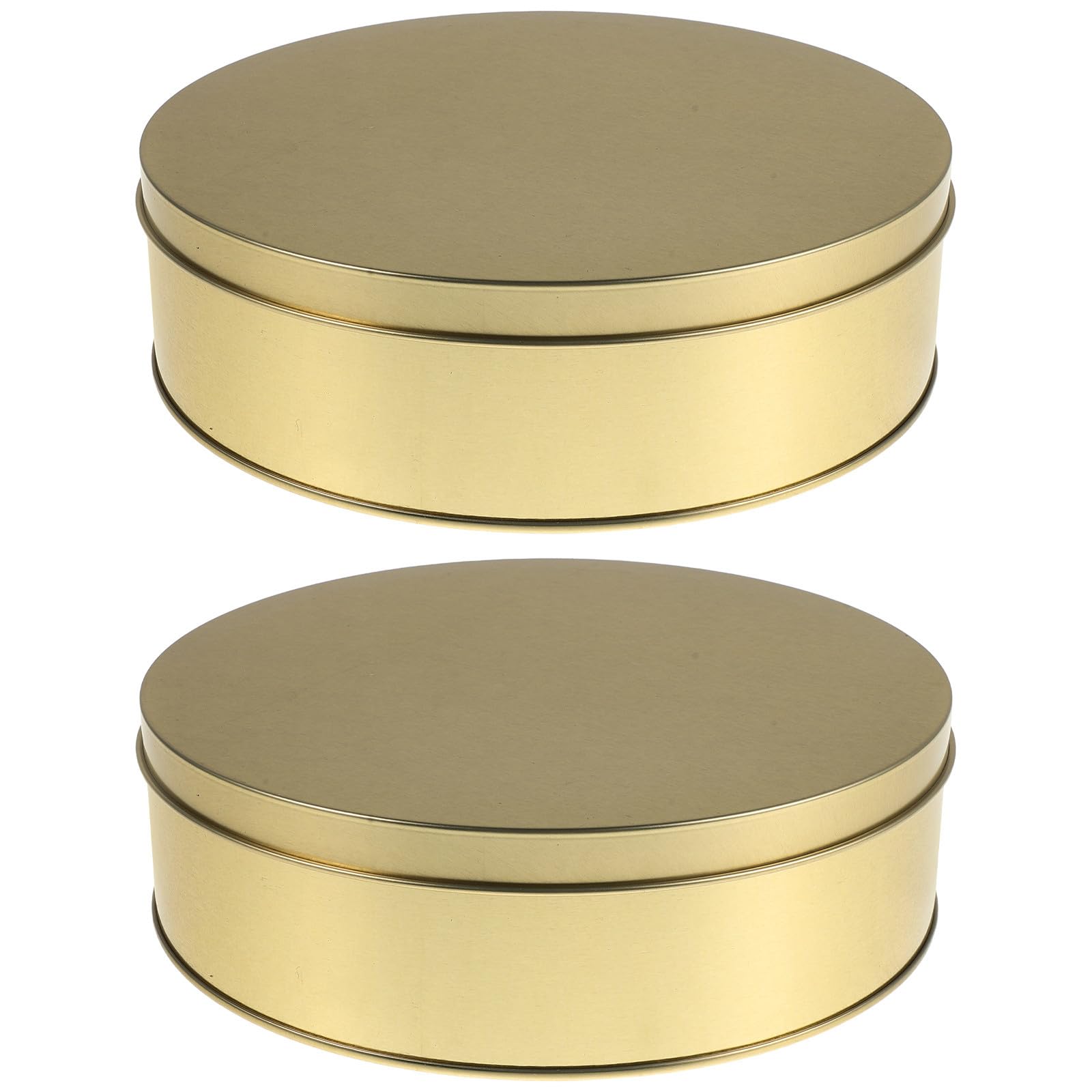Latas para galletas de hojalata doradas conjunto premium de diseño elegante