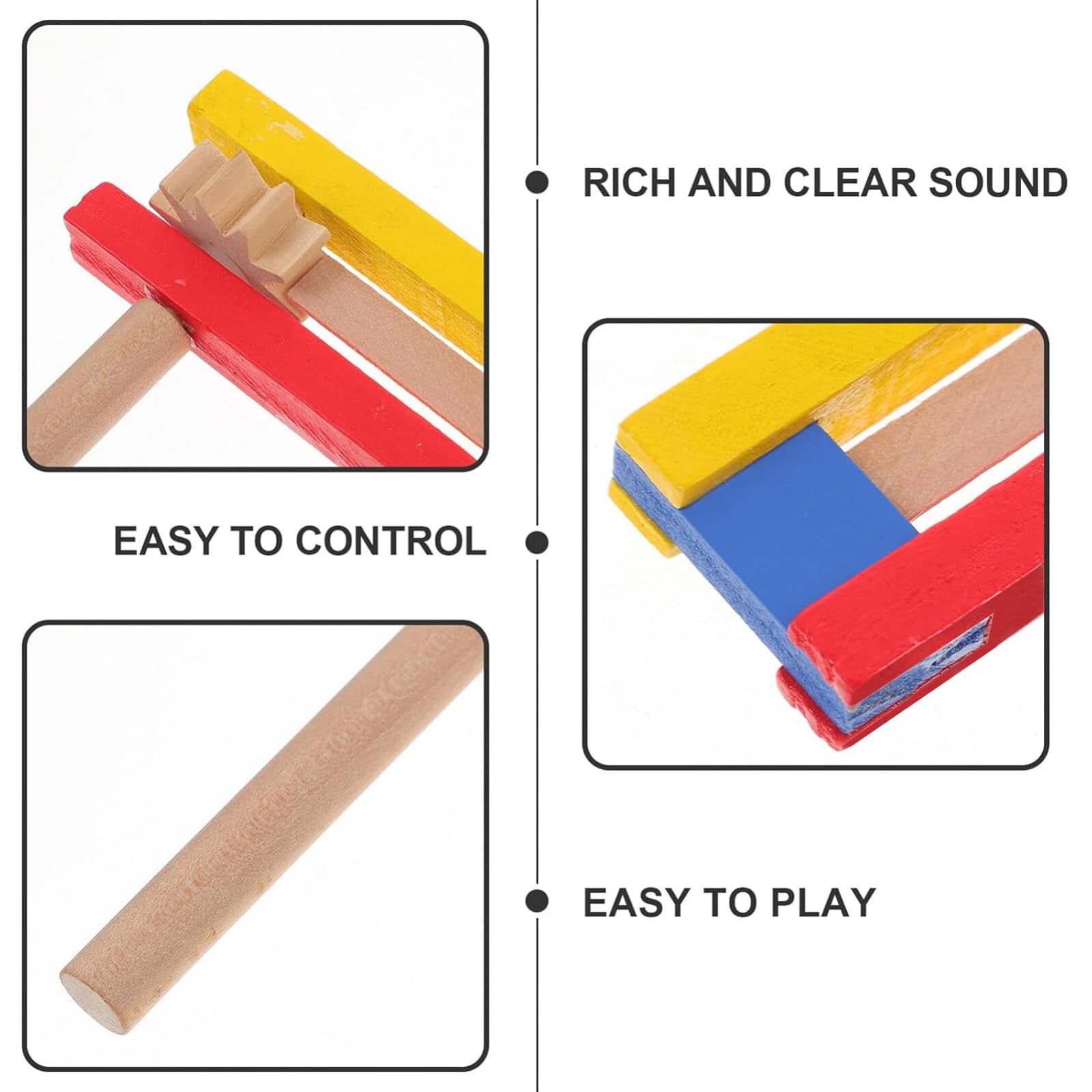 2 Raganelle Di Legno Per Fare Casino - Cricchetti Manuali Per Feste E Sport - Foto 10