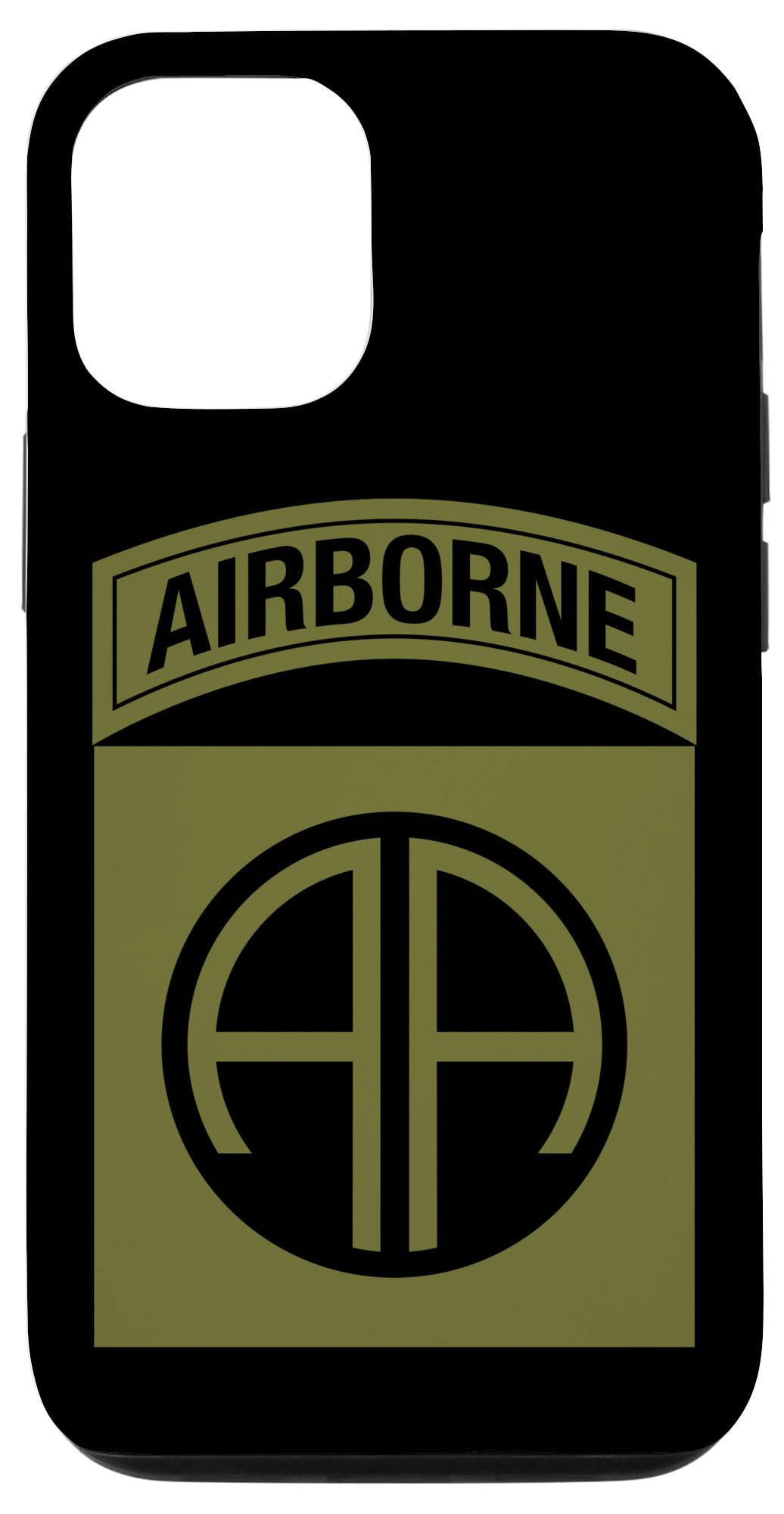 82nd Airborne Division Patch - Paratrooper - OCP OD Green Case for iPhone 12/12 Pro