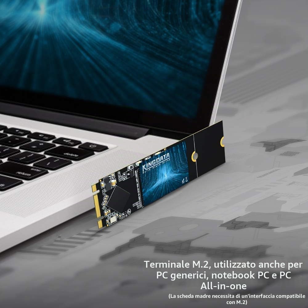 Unità SSD M.2 2280 128 GB Ngff Interno Disco Rigido 1 TB 512 GB 250 GB 120 GB per laptop SATA III 6 GB/s Il desktop ad alte prestazioni (128 GB, M.2 2280)