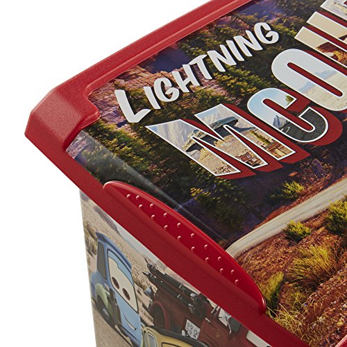 Contenitore con Coperchio keeeper Cars, 39 x 29 x