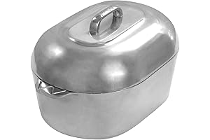 Cajun Cookware Aluminum Roaster Pan with Lid