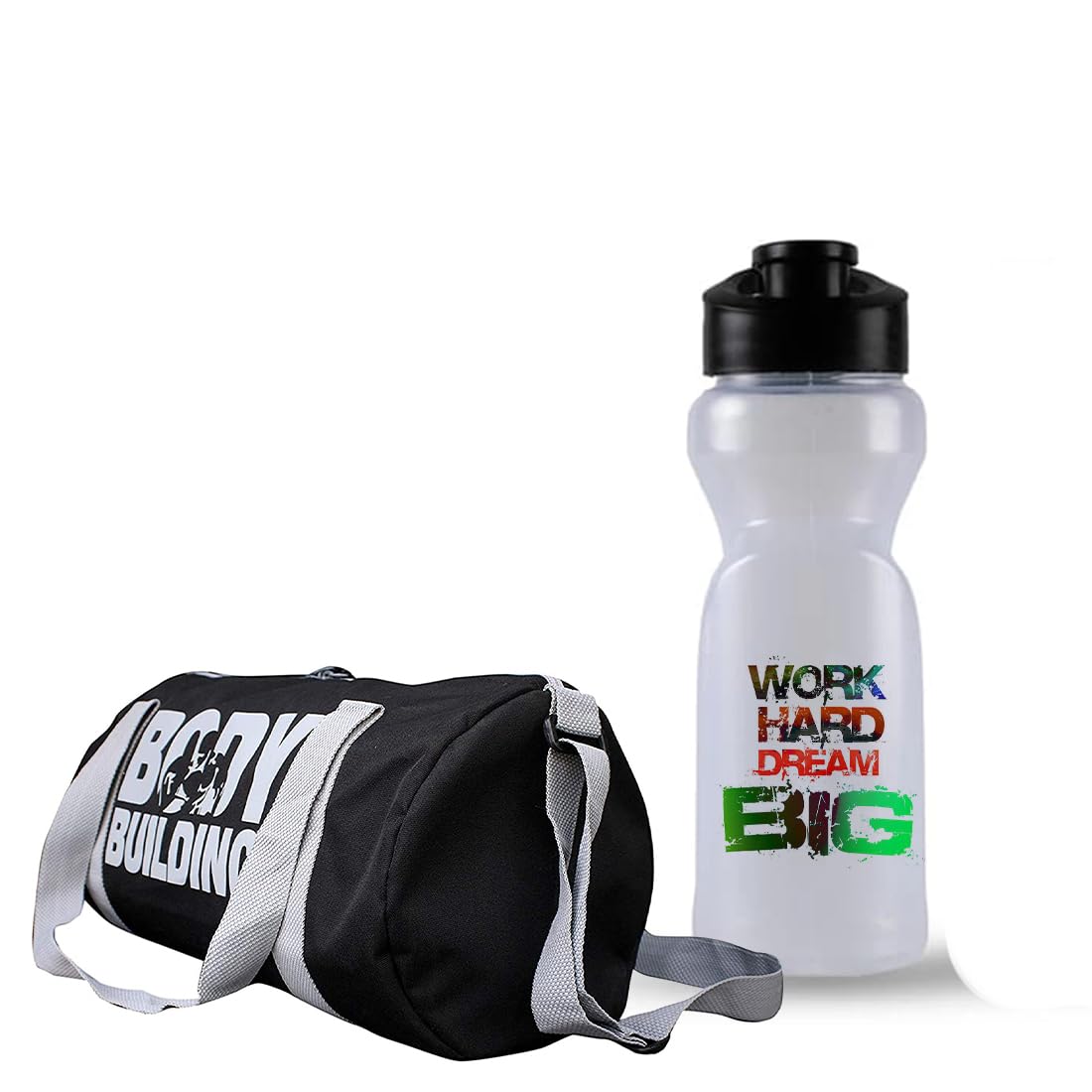 GenericAv Brands Gym Bag Combo for Men ll Gym Bag & Bottle ll Gym kit for Men ll Gym & Fitness Kit
