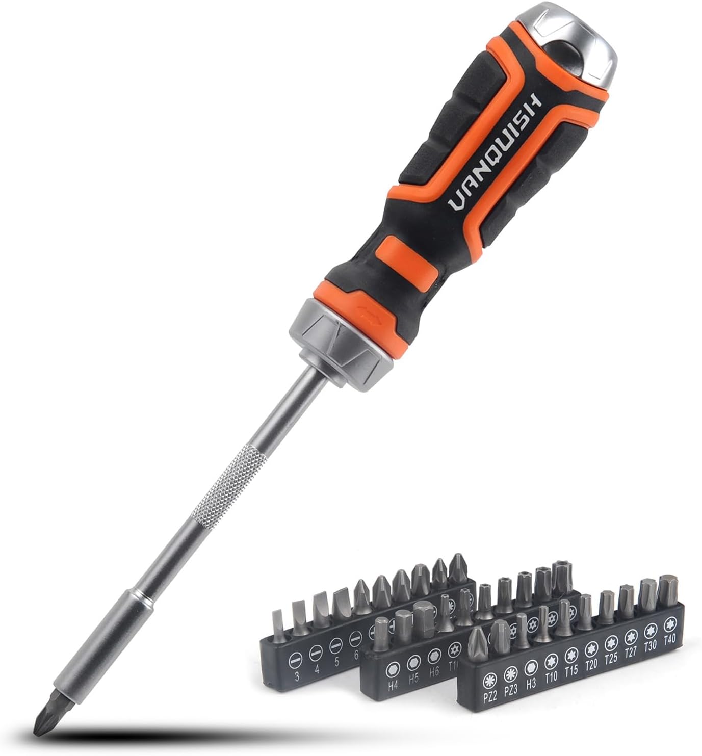 Vanquish Ratcheting Screwdriver Set, 31-Piece Precision Multi-bit Ratchet Screw Drivers (2159)