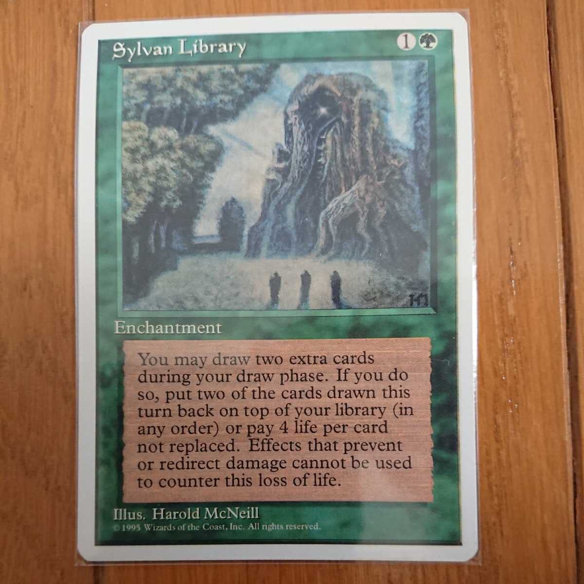 Amazon.co.jp: MTG EN《森の知恵Sylvan Library》[4ED] 緑R