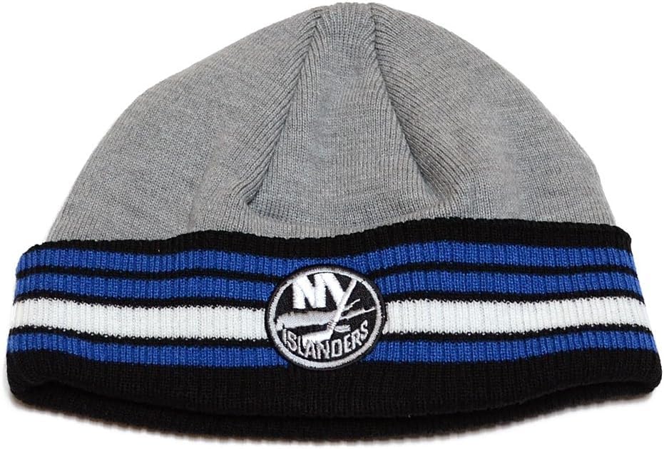 Bonnet tricoté LNH à fines rayures coupe ajustée profil bas pour l'hiver