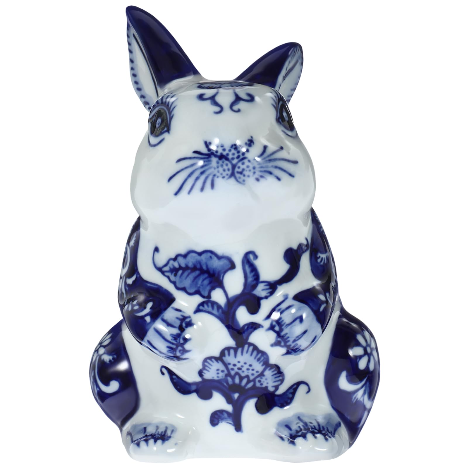 Cabilock Figurine de Lapin en Céramique Élégante Statue Décorative Artistique Style Adorable et Créatif pour Décoration de Table et Maison pour Intérieur