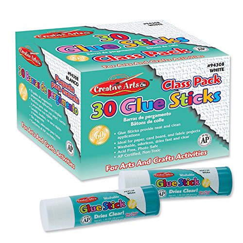 Charles Leonard CHL94308BN Clear Glue Classpack.28 Oz, 30/BX, MultiPk 2 Boxes