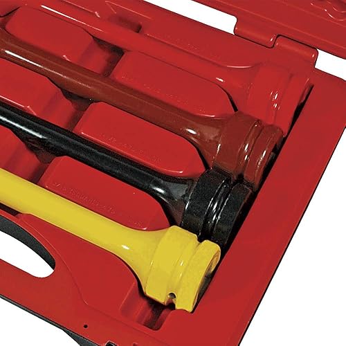 Vista 3 de AFF Kit de extensión de limitación de par de servicio pesado de 4 piezas con estuche de transporte, 250-475 pies/libras, unidad de 1 pulgada, 40400