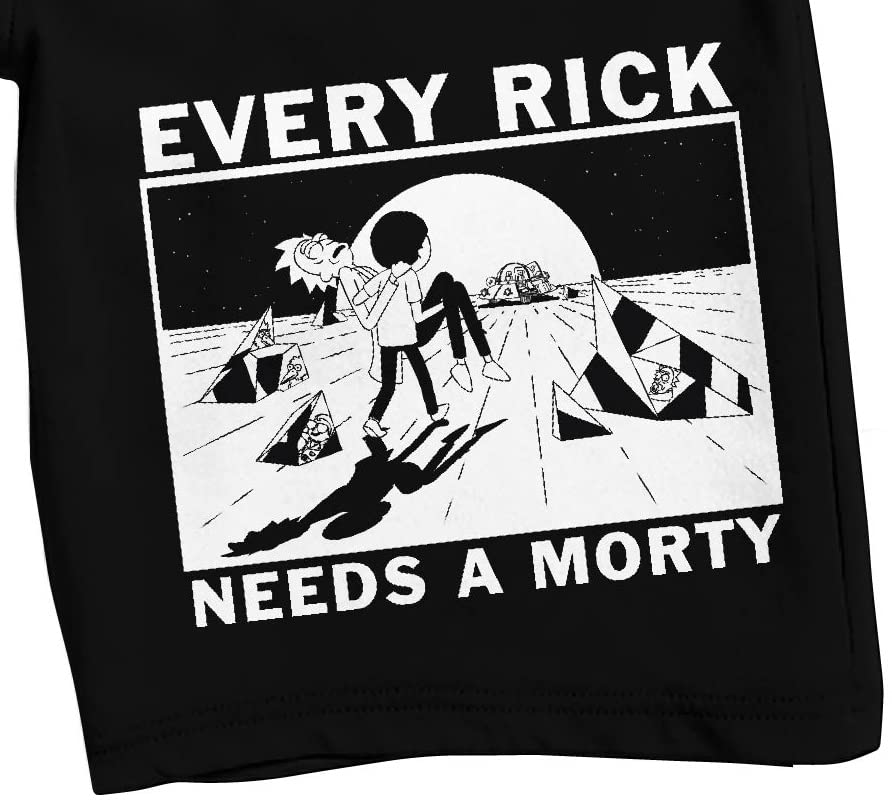 Rick & Morty Every Rick Needs A Morty Men's Black Sleep Pajama Shorts2
