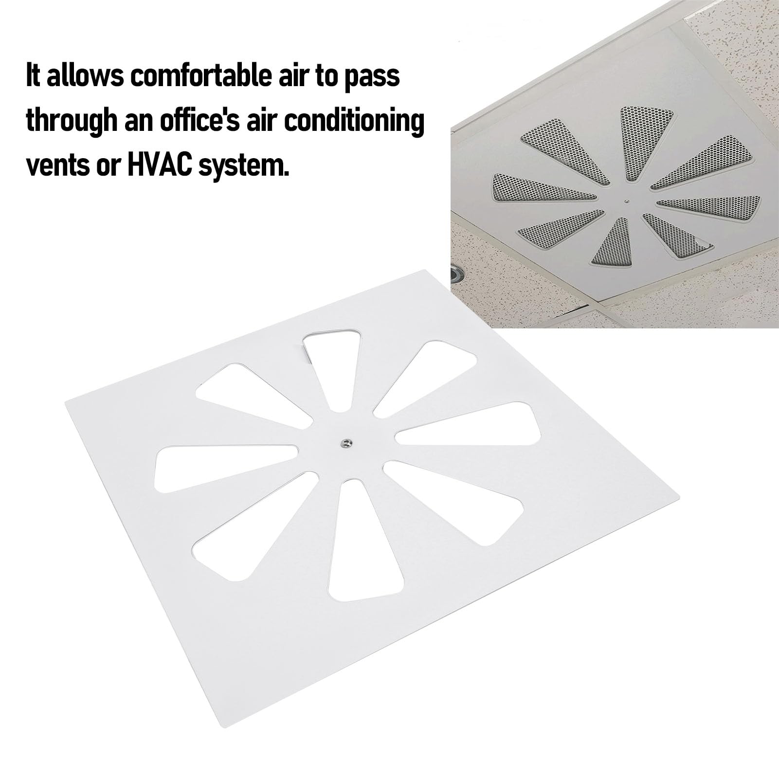 Jiawu Copertura di Ventilazione Dell'aria a Soffitto con Semplice Installazione per il Miglioramento Dell'ufficio nel Materiale di Regolamentazione della Temperatura