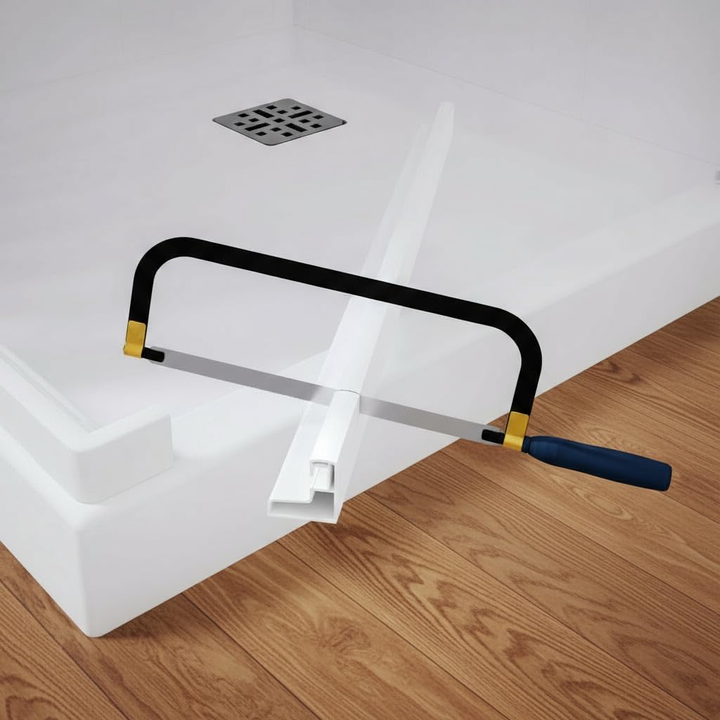 Parete doccia Armonibox Point a soffietto in PVC, Anticalcare, Riducibile, Resistente agli urti, Kit completo, Bianco pastello H 185 cm (bianco, 100x185)