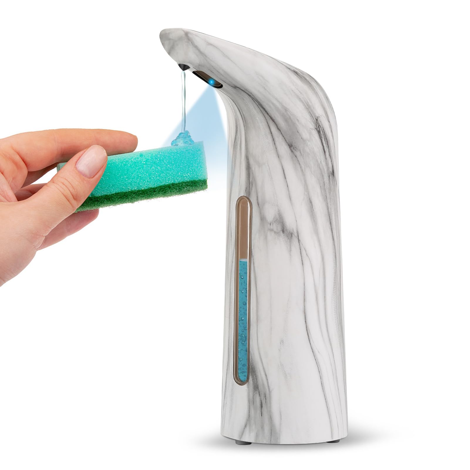Dispensador De Jabón Automático Sin Contacto - 400 Ml, USB-C Recargable, IPX5 Resistente Al Agua - Para Cocina O Baño
