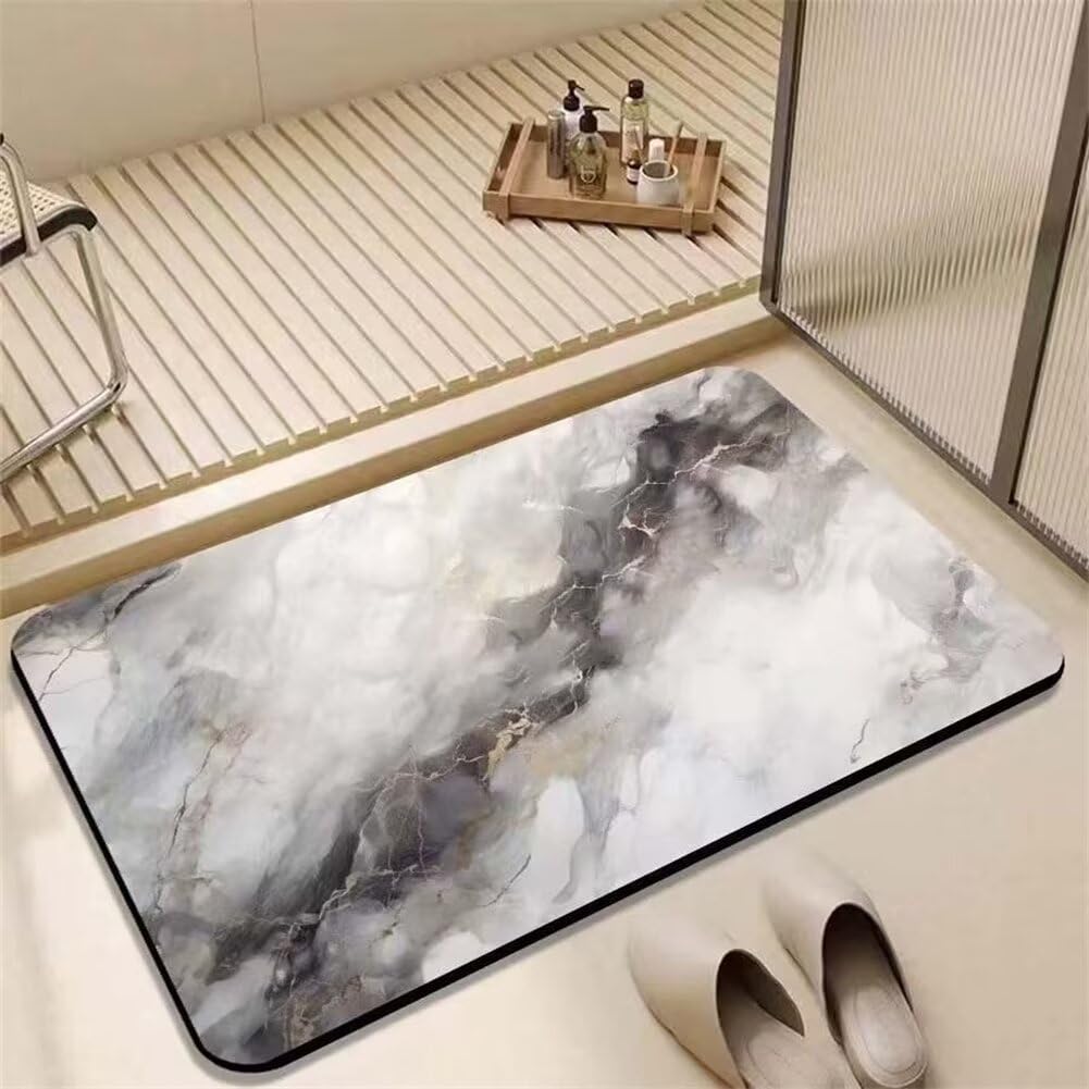 Tapis de salle de bain absorbant 150x220cm lavable et à séchage rapide pour baignoire