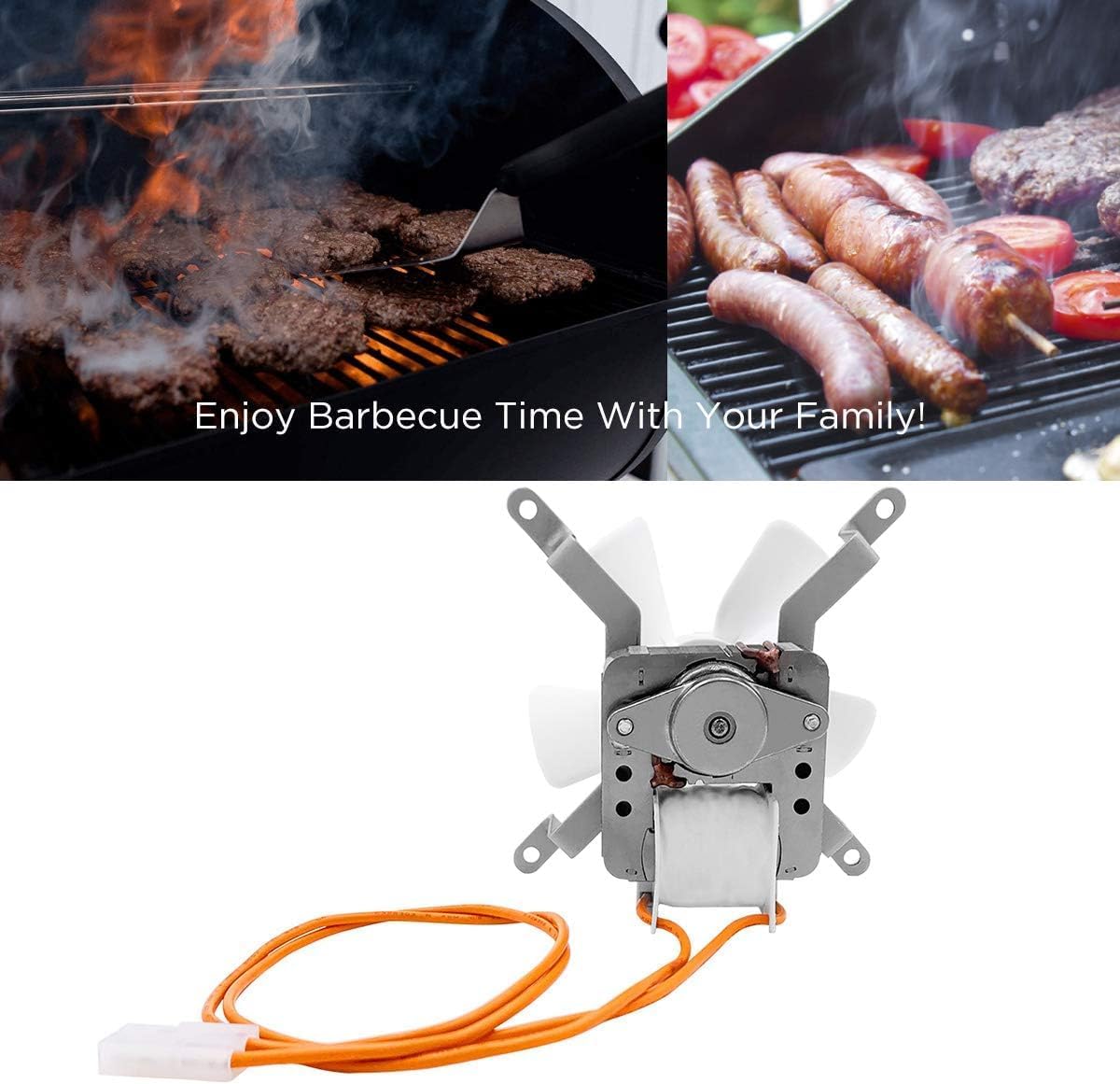 Części zamienne zestaw wentylatorów indukcyjnych do grilla kompatybilny ze wszystkimi akcesoriami do grilla na pellet drzewny Pit Boss/Traeger & Camp Chef