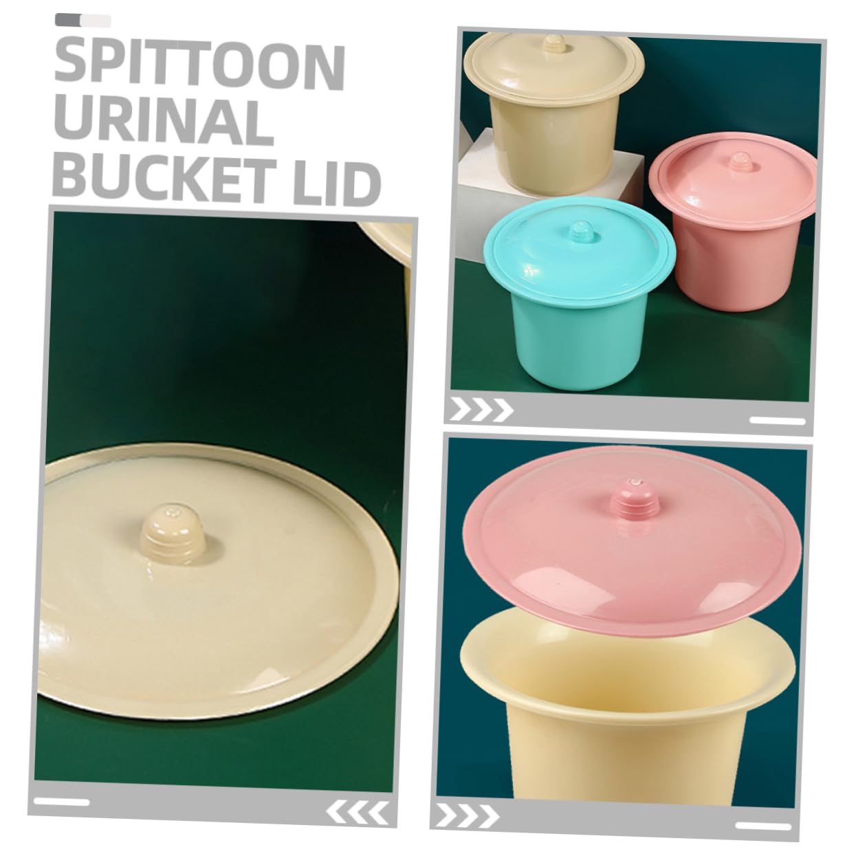 Garneck 12 Pz coperchio del vasino plasil steg tappi barattoli Durevole copriwater orinatoio portatile per bambini coperchio del secchio per l'urina del water portatile plastica