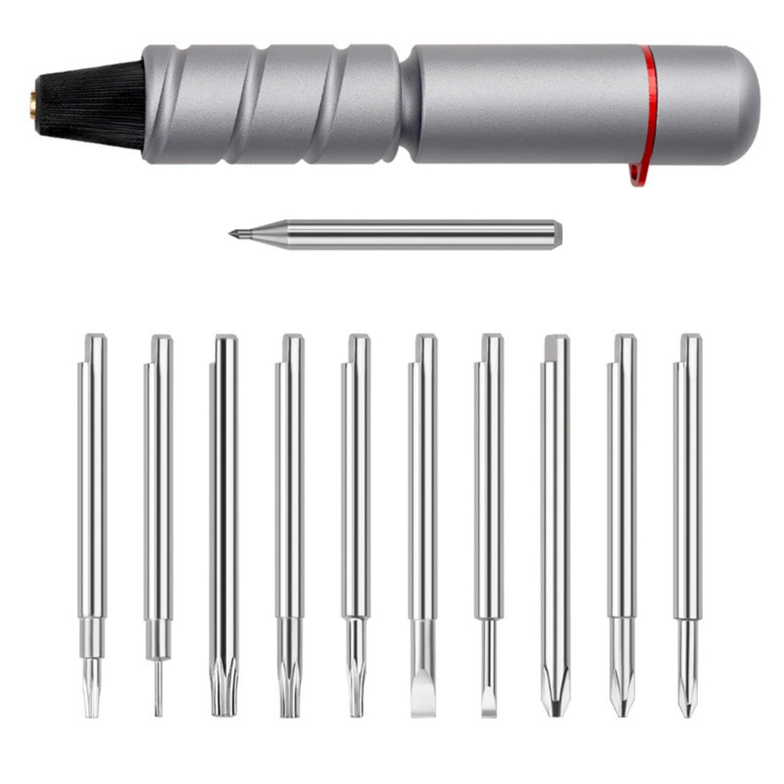 Msioytog 11Pcs Precisions Screwdriver Set, Tip Antislip Handle Electrical Work