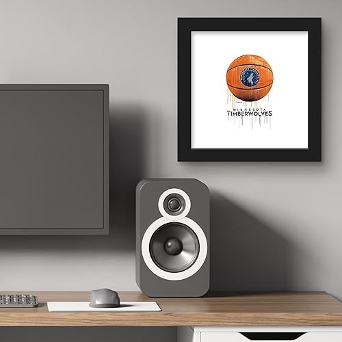 Miniatura 5 de Trends International Gallery Pops NBA Minnesota Timberwolves - Póster de pared de baloncesto por goteo, 12.00 x 12.00 pulgadas, versión de marco
