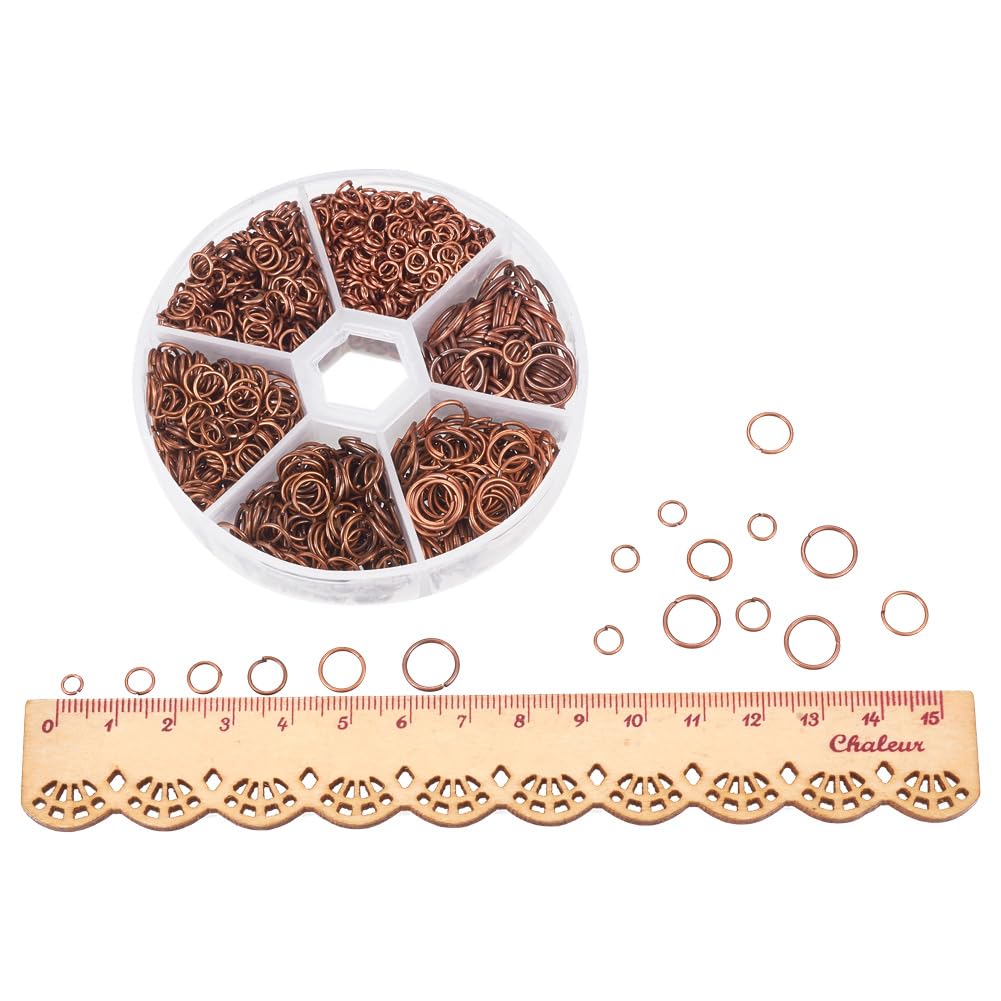 PandaHall Elite 60 Set Chiusure A Molla In Lega Tibetana – Miste 3 Colori, Toggle 15mm, Tbar 21mm, Foro 2mm, Per Gioielli Fai Da Te - 2