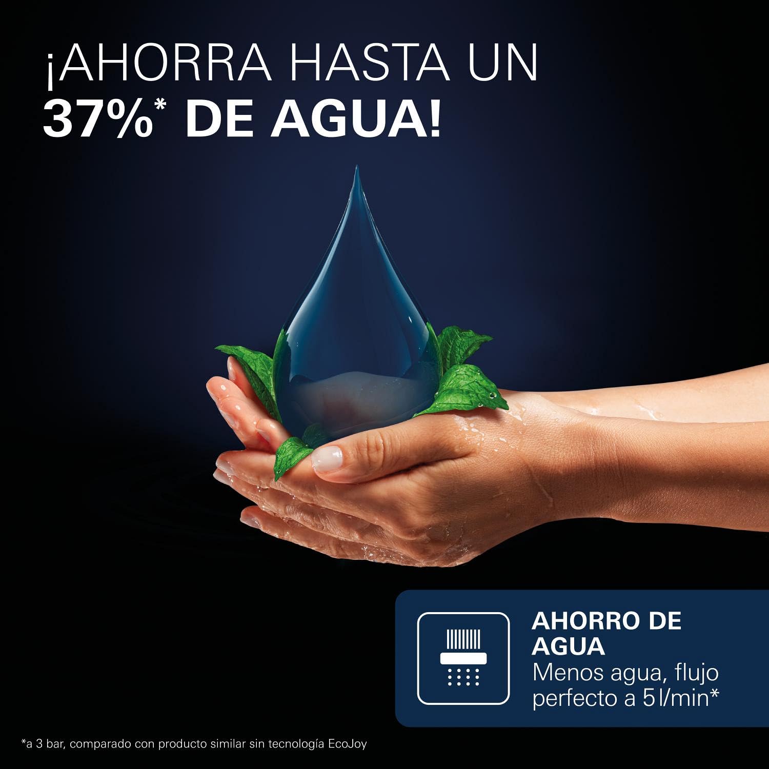 GROHE Dice Grifo de Lavabo M con Desagüe Push-Open (Cartucho Cerámico 28 mm, Ahorro de Agua y Energía, Conexiones 3/8", Fácil de Instalar QuickTool Incluido), Negro Mate, 1018362430
