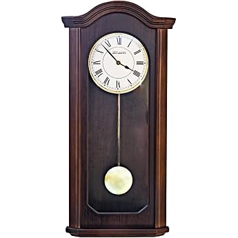 Zeit.Punkt S ntis Radio Wall Clock Pendulum Clock Regulator Made in Germany Solid Wooden Casing BIM BAM Schlag & Westminster - 345412
