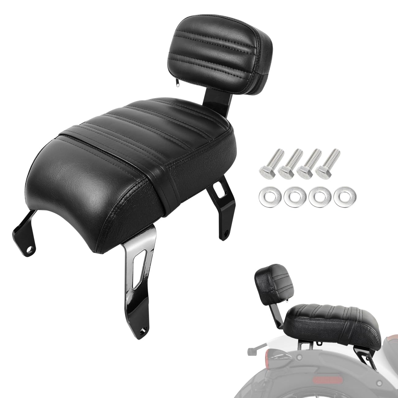 Photo 1 of Detachable Motorcycle Passenger Seat Backrest Compatible With Indian Scout
