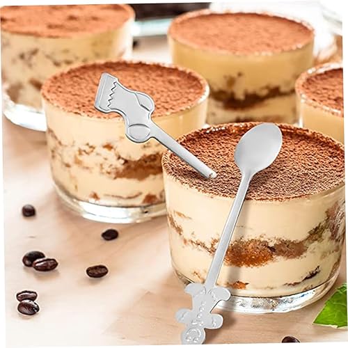 Miniatura 4 de Cucharas de café navideñas de acero inoxidable, cucharas de té de postre para helado, bebida caliente, 12 unidades