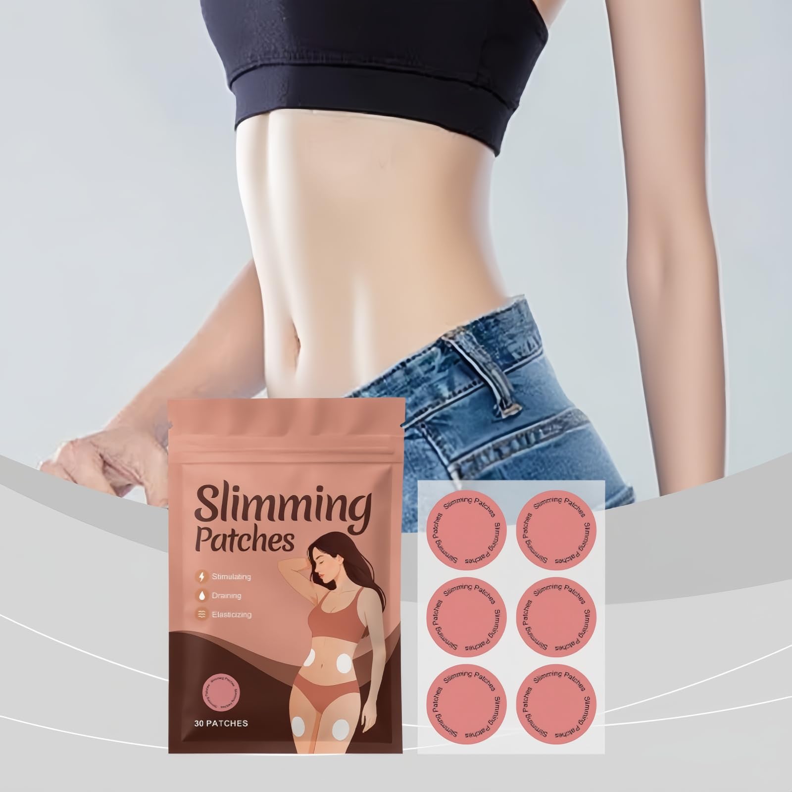 Plastry odchudzające, slim patch Naturalne plastry przezskórne na odchudzanie, pach na odchudzanie Formuła roślinna, płaski brzuch Plastry wyszczuplające do codziennego użytku dla mężczyzn i kobiet