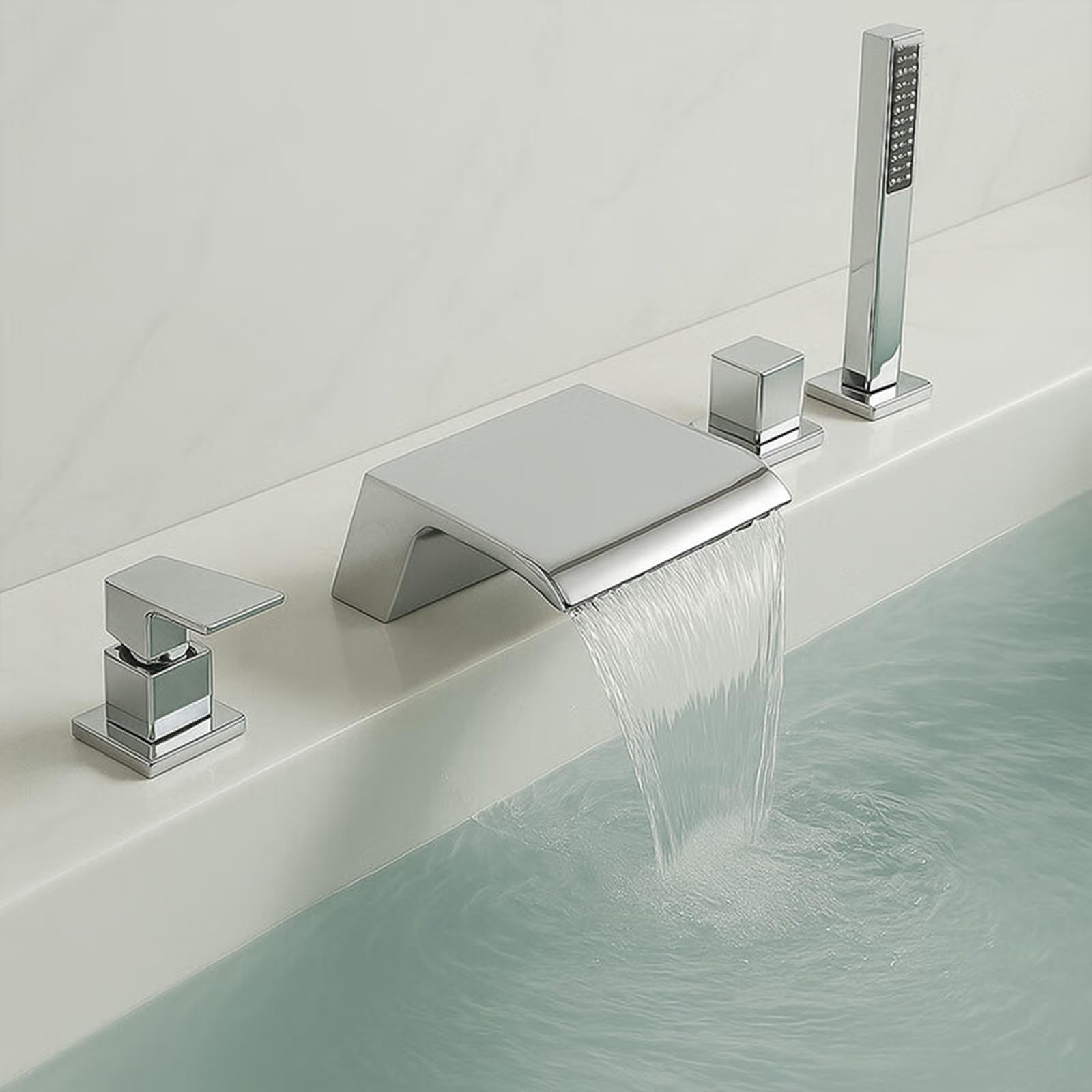 Mitigeur de douche double sortie cascade avec poignée unique