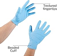 Vista 7 de McKesson Confiderm 3.5C Nitrile Exam Gloves, Non-Sterile, Powder-Free, Blue, Large, 200 Count, 1 Box