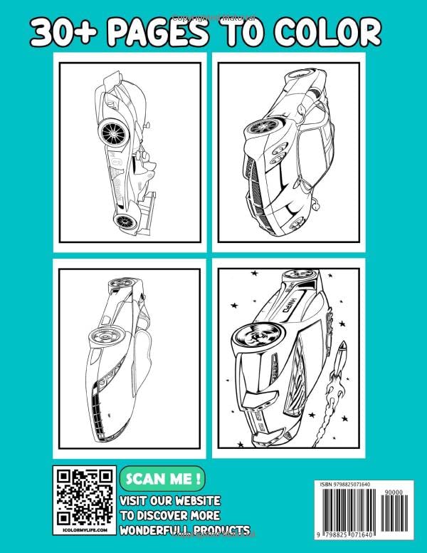 Miniatura 2 de Racing Cars Coloring Book Let's Fun Racing Car Design for Children, Boys Love Sport Racing Cars for Boys of All Ages To Drawing