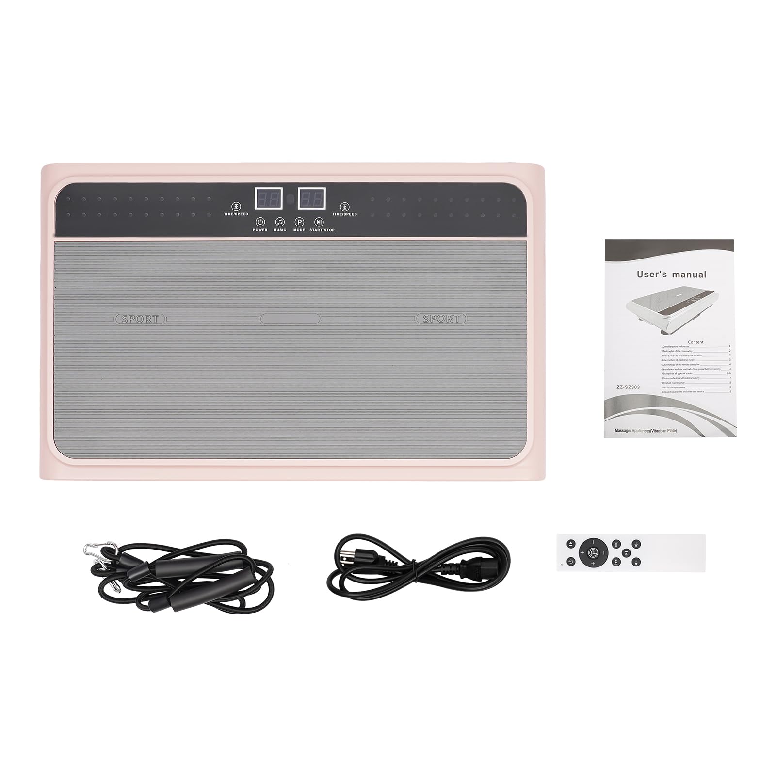 Vibration Plate Exercise Machine Power Vibrating Plate with LCD Display Home Multifunctional Vibrate Fitness Platform Whole Body Workout