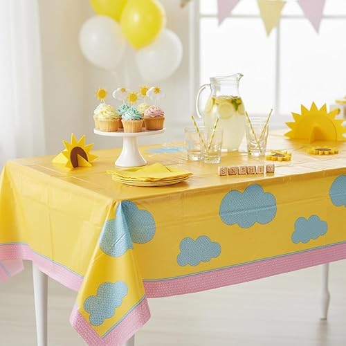 Miniatura 5 de Fun Express Mantel de plástico con texto en inglés "You are My Sunshine", suministros para fiestas, 1 pieza