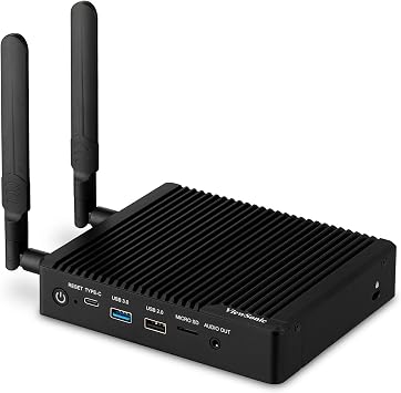 ViewSonic VBS200-A ViewBoard Smart AV Controller for Monitors, Projectors, and Displays Compatible with RS232C with vCast License, HDMI, USB, and Mini DP Inputs