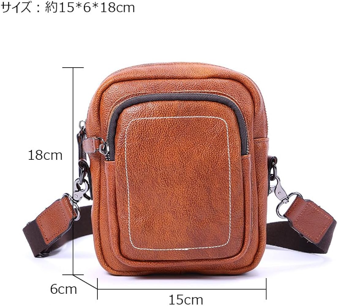 Amazon | [Whatna] アンティーク風合い鞣し天 然 牛革ミニ