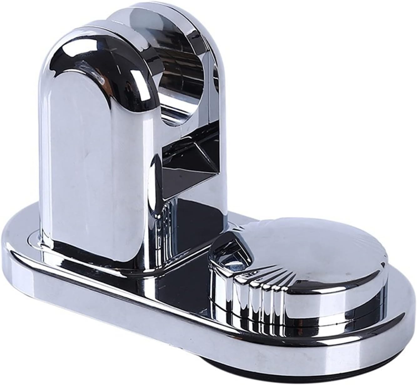 Shower Head Wand Holder, Shower Holder Universal Adjustable Hand Shower Holder Suction Cup Holder Full Plating Shower Rail Head Holder Bathroom Bracket Stable Rotation