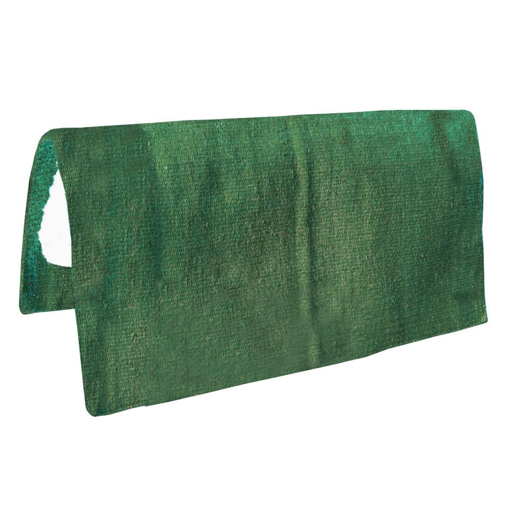 HILASON Western Horse Saddle Blanket Pad New Zealand Wool Halter Green