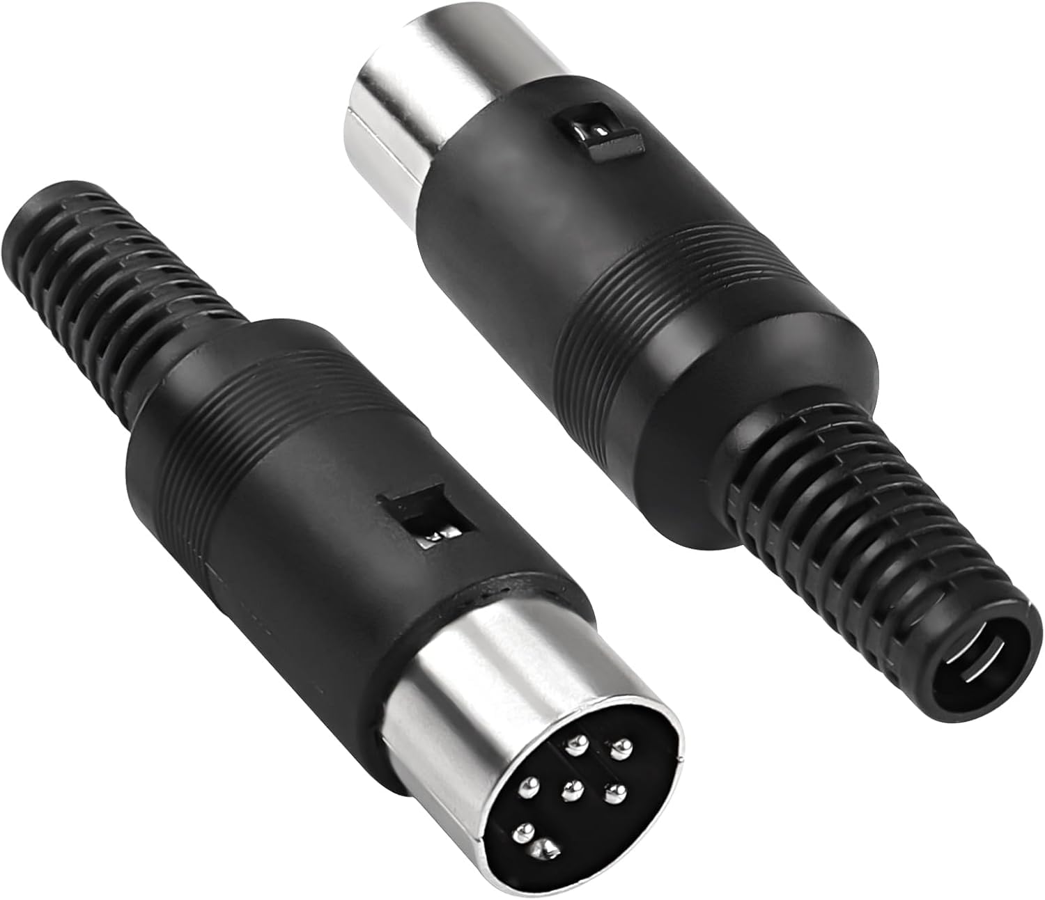 Amazon.com: Oiyagai 5 Pack 6 Pin DIN Male Plug Connectors – Nickel