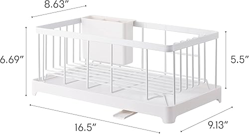 Miniatura 7 de YAMAZAKI Home 2875 Escurridor de platos de alambre talla única color blanco