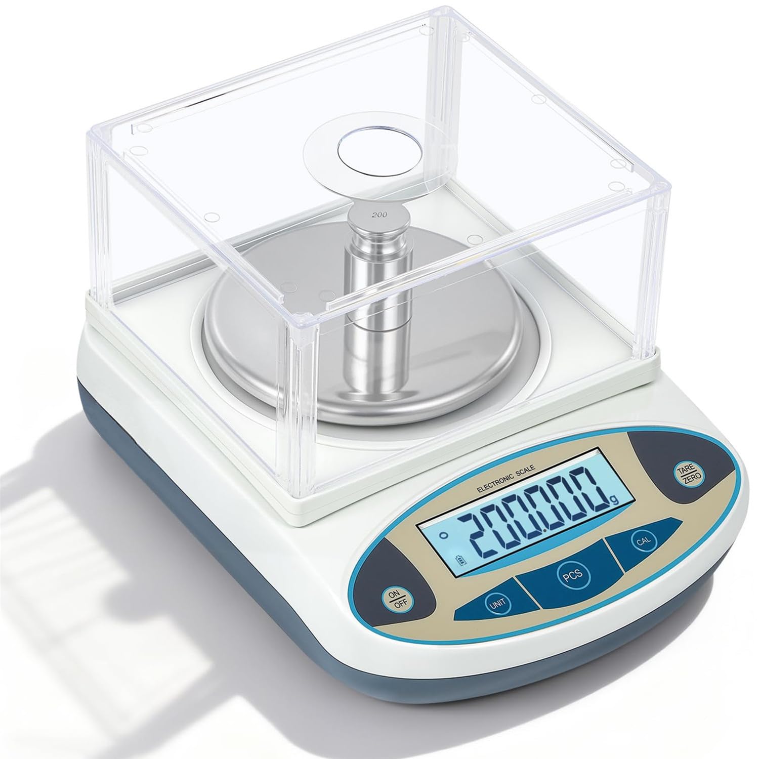 デジタルはかり 0.001g×300g 精密はかり 0.001g デジタルスケール【2026年最新型】 高精度電子天びん 電子はかり 計量器 学校 宝石店 研究用 校正分銅あり プラスチック風防付き 日本語取扱説明書付き
