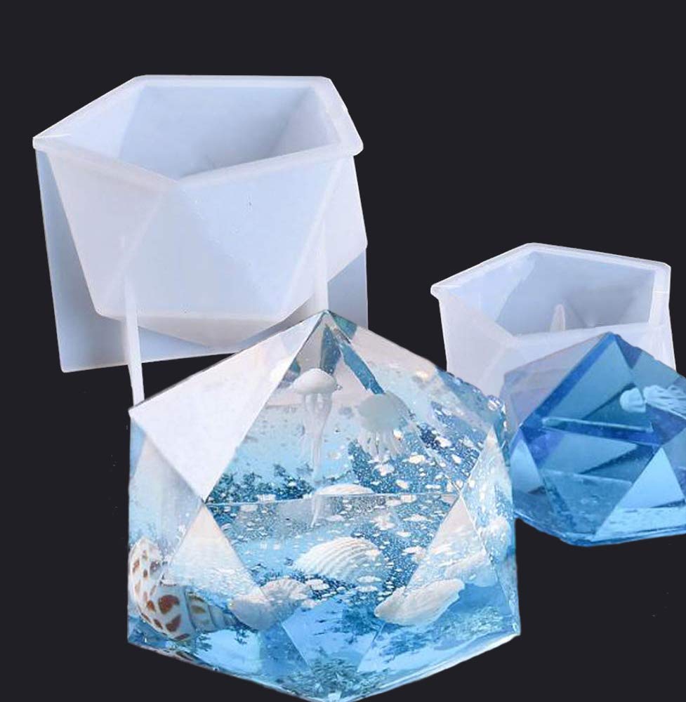 Amazon.co.jp: 【Ever garden】 オルゴナイト 2個セット 宝石 多面体